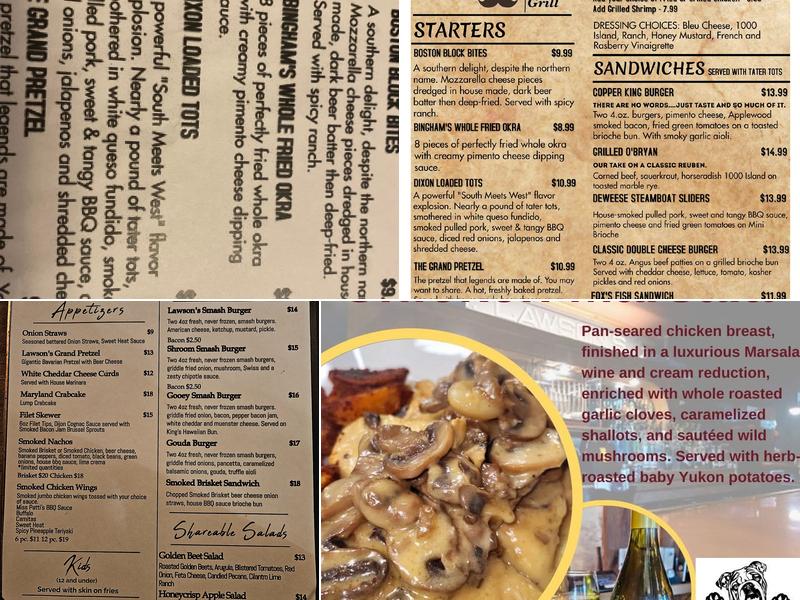 T Lawson’s Grill Menu