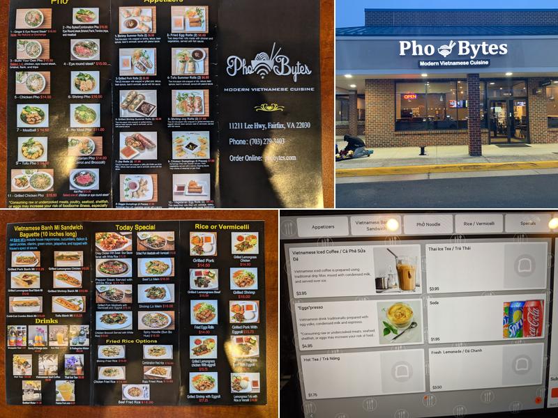 Pho Bytes Menu