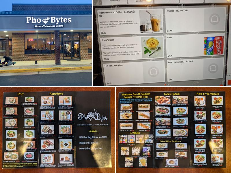 Pho Bytes Menu