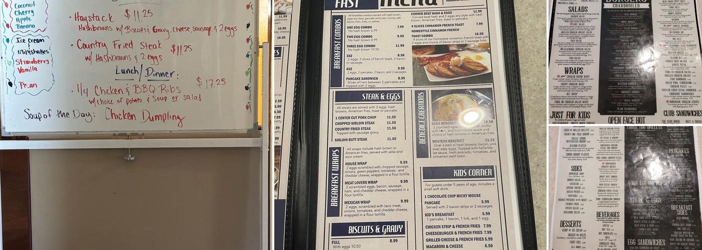 Diner 63 Menu