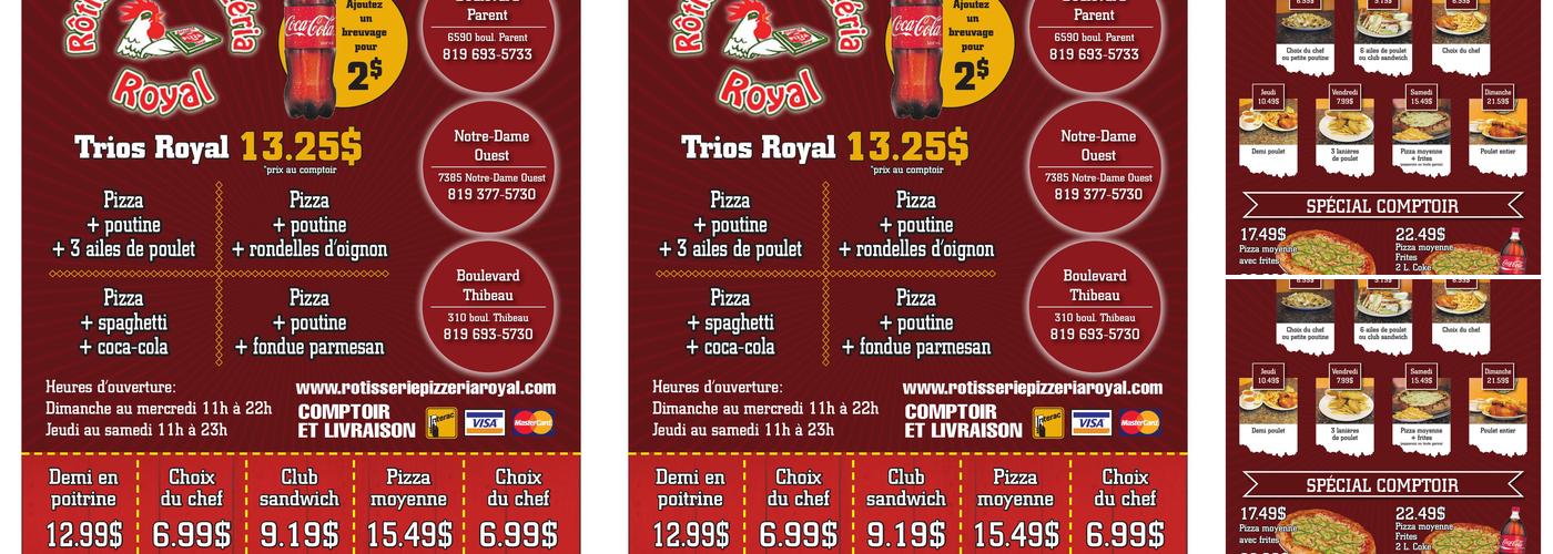 Rotisserie Pizzeria Royal Menu