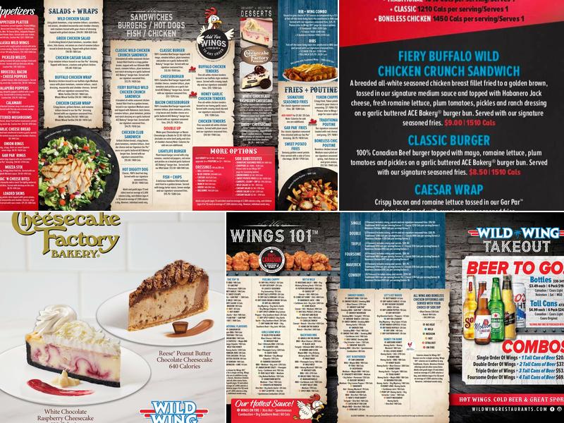 Wild Wing Menu