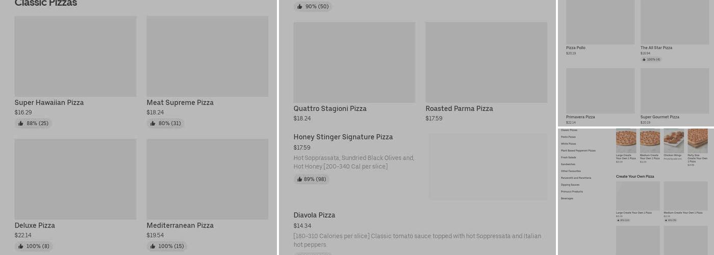 Pizza Nova Menu