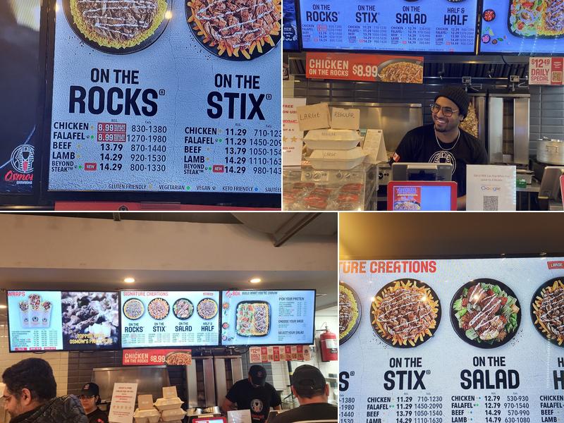 Osmow's Shawarma Menu