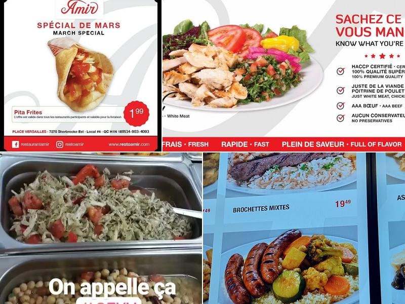 Amir Place Versailles Menu