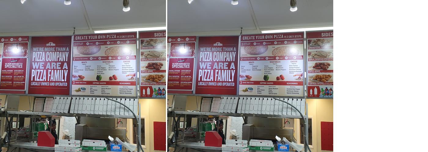 Papa Johns Pizza Menu