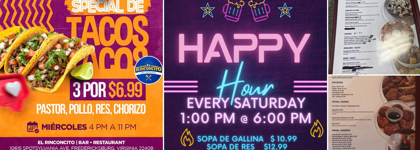 El Rinconcito Bar Y Restaurante Menu