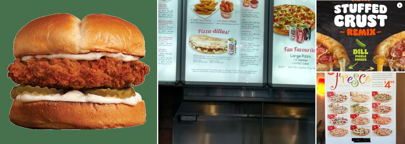 Pizza Pizza Menu