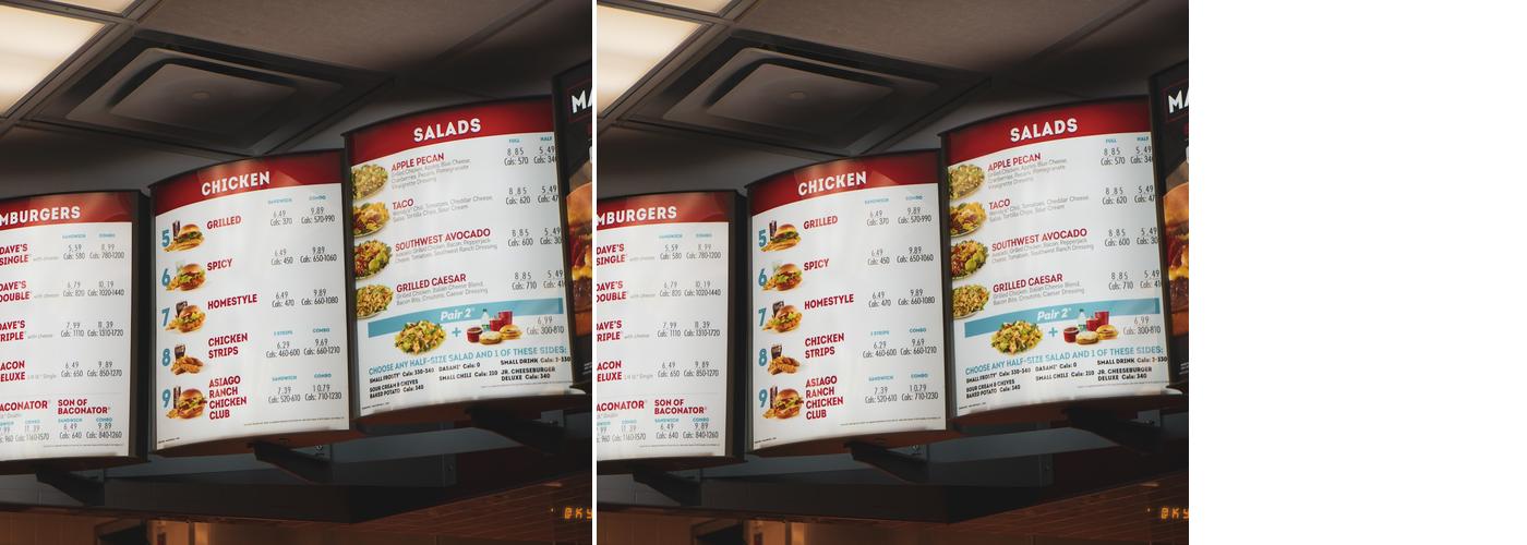 Wendy's Menu
