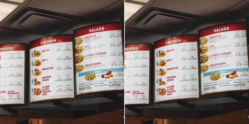 Wendy's Menu