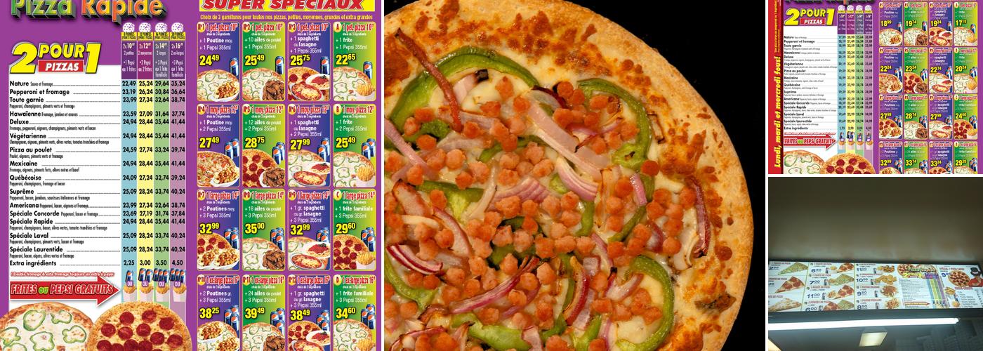 Pizza Rapide Menu