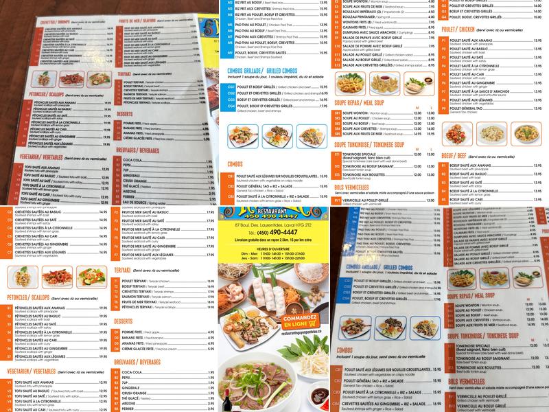 Restaurant Nguyen Menu
