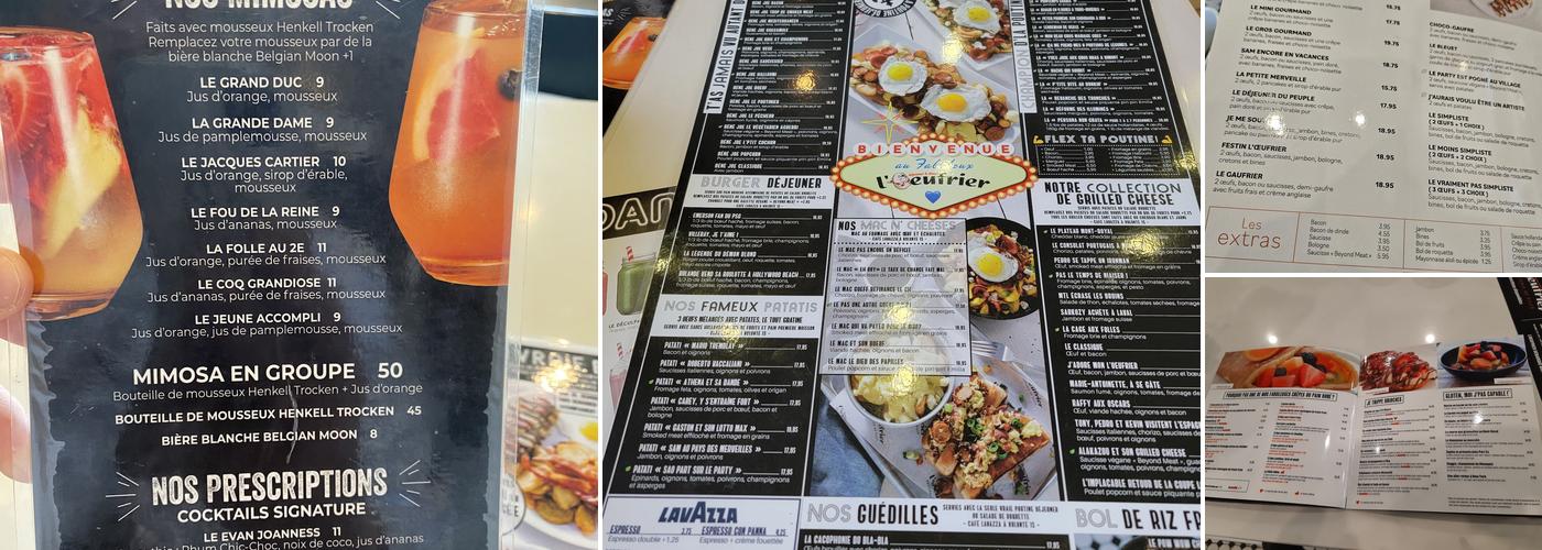 L'Oeufrier (HoMa) Menu