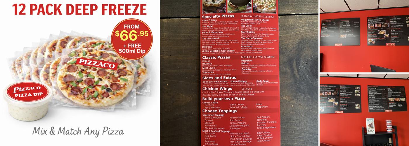 PIZZACO Menu