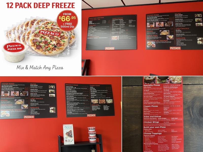 PIZZACO Menu