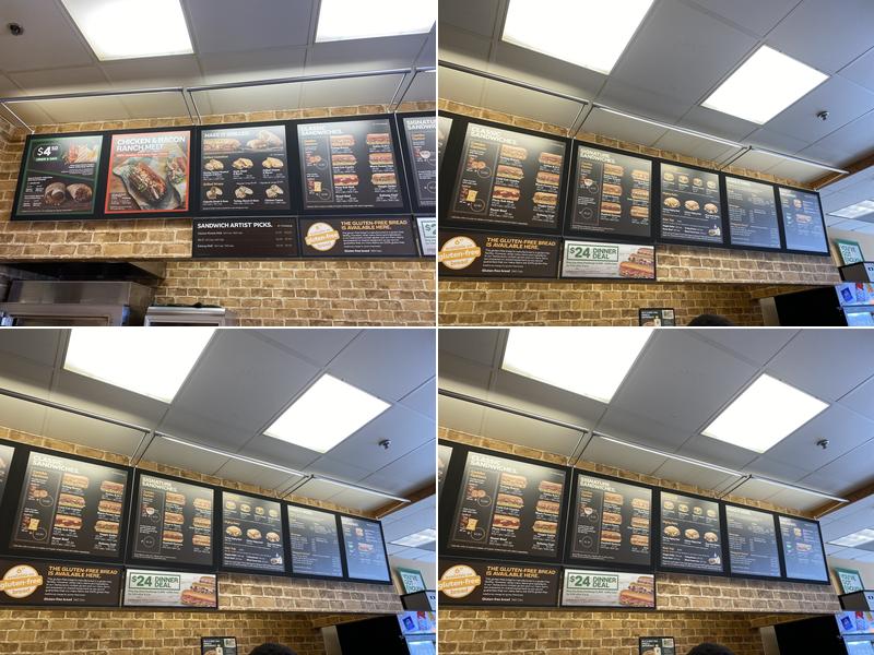 Subway Menu