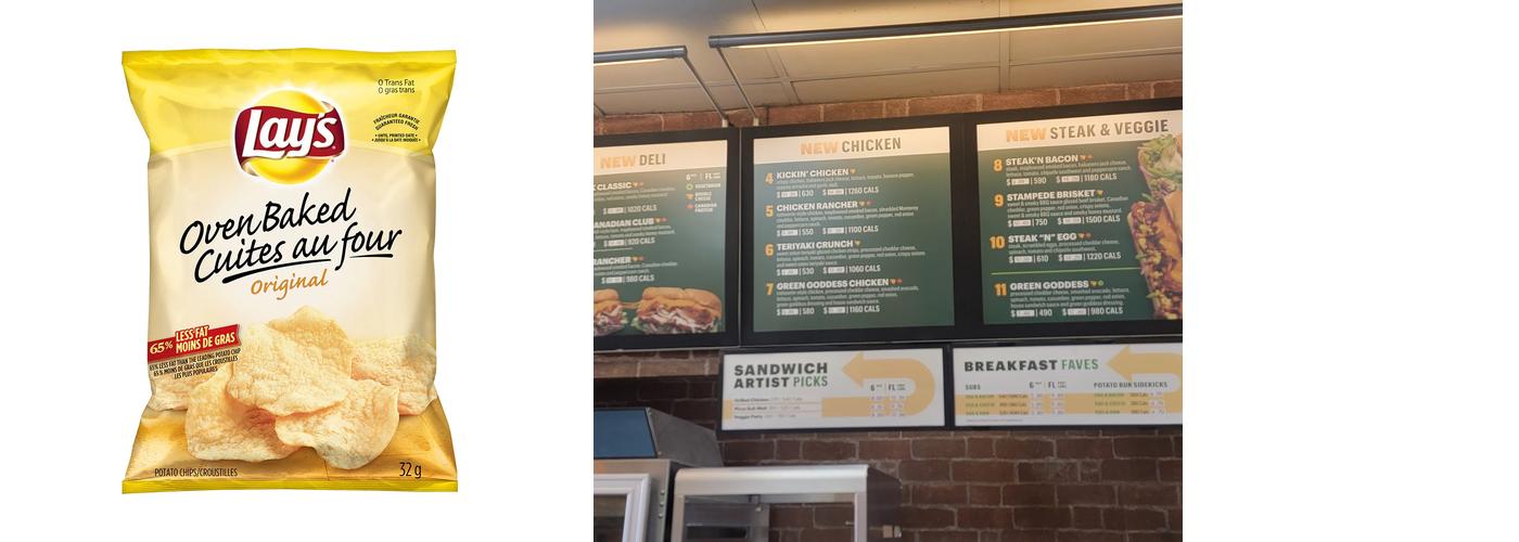 Subway Menu