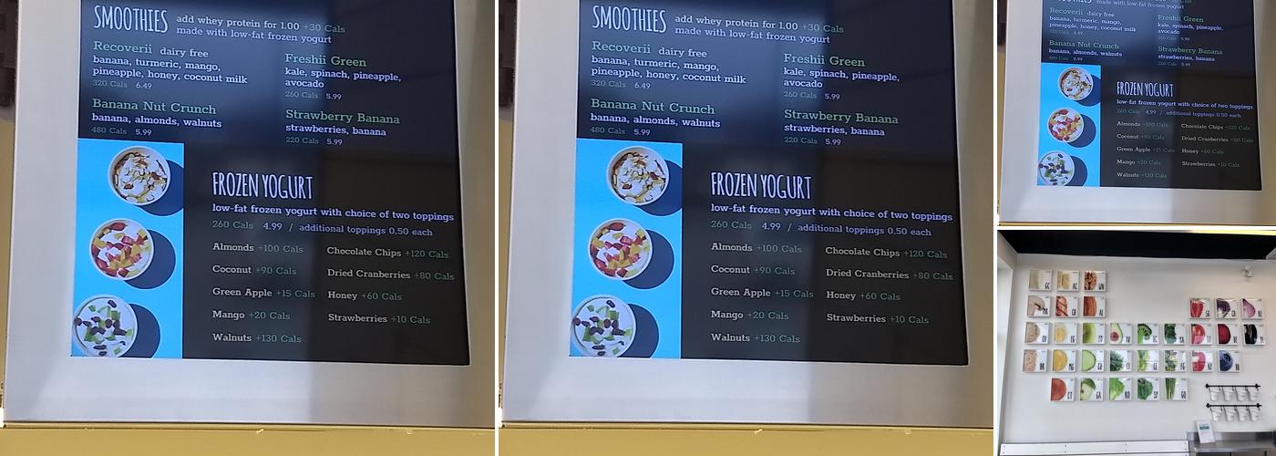 Freshii Menu