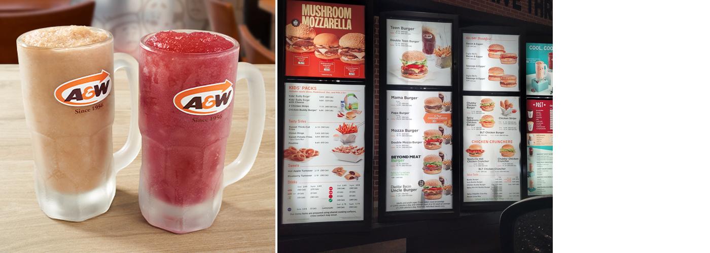 A&W Canada Menu