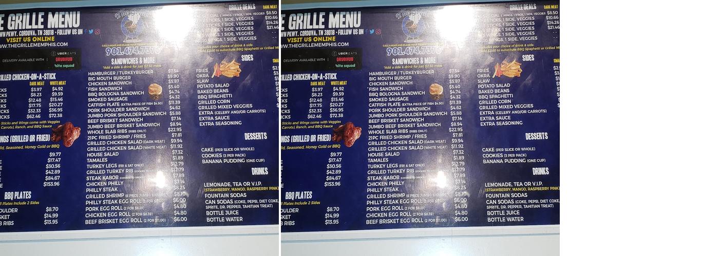 The Restaurant Menu