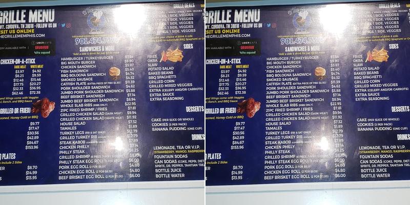 The Restaurant Menu