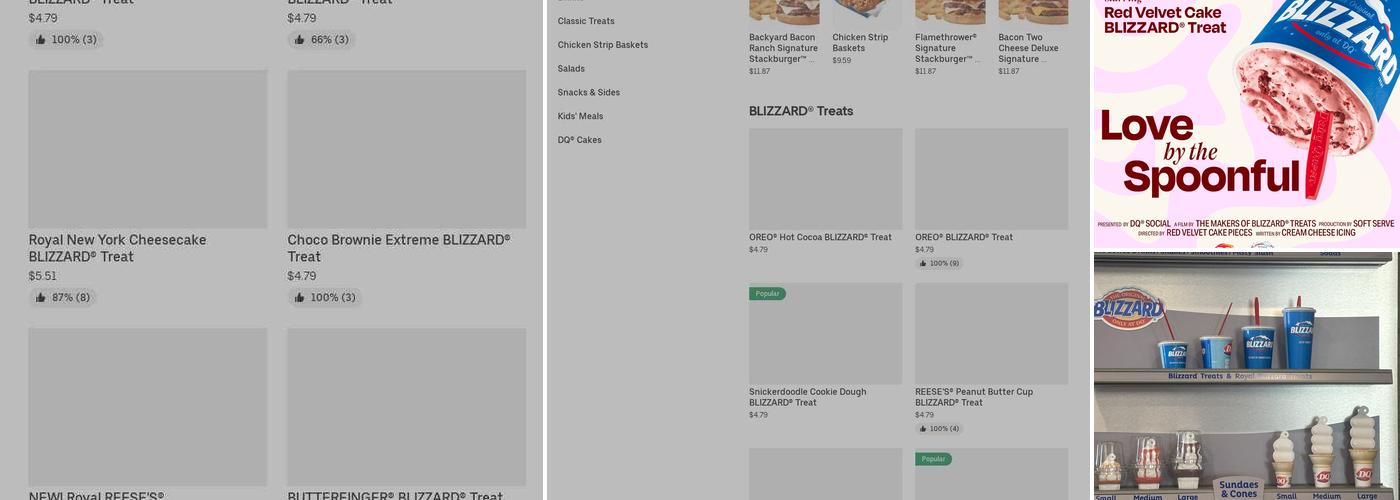 Dairy Queen Grill & Chill Menu