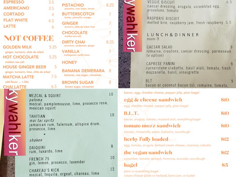Provider Café Menu