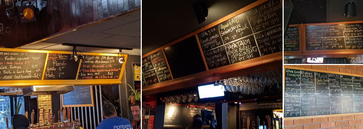 Gambrinus - Artisan Brasseur & Pub Menu