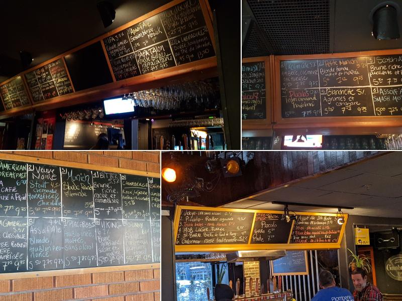 Gambrinus - Artisan Brasseur & Pub Menu