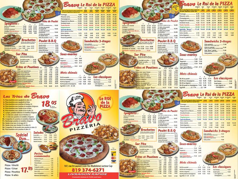 Bravo Pizzeria Menu
