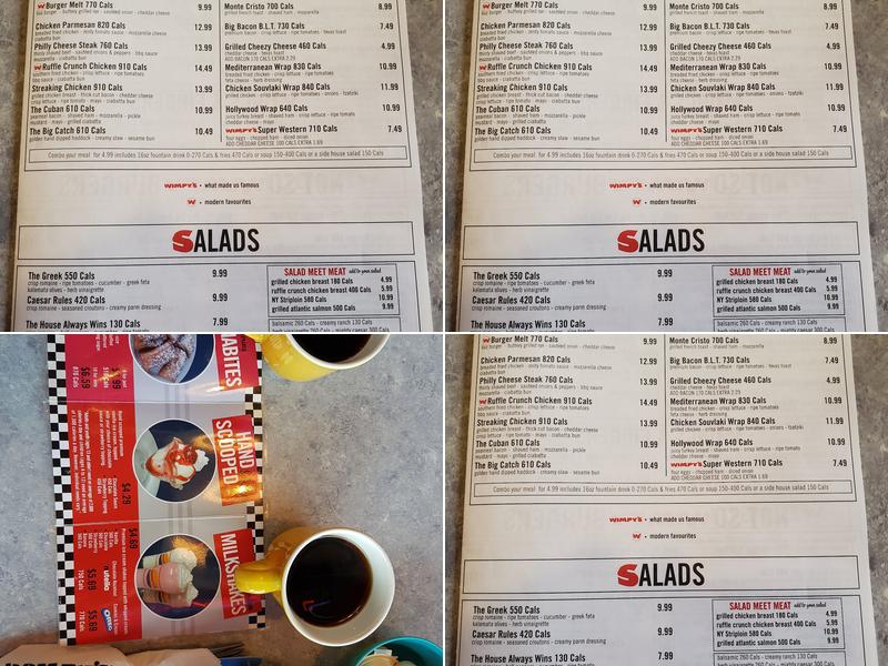 Wimpy's Diner Menu