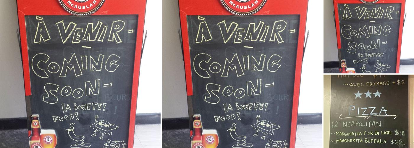 Bar Notre-Dame-Des-Quilles Menu