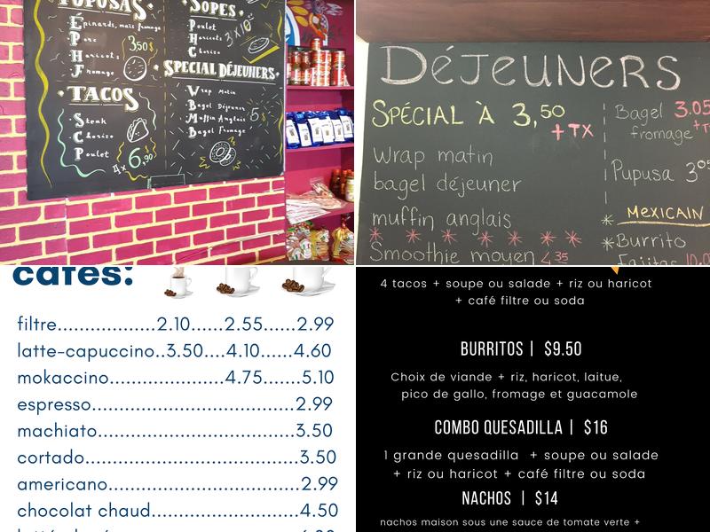 Cafe Grain D'Or Inc Menu