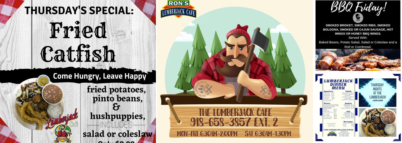 Ron's Lumberjack Cafe Menu