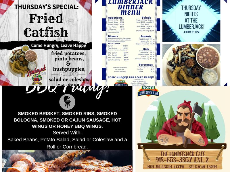 Ron's Lumberjack Cafe Menu