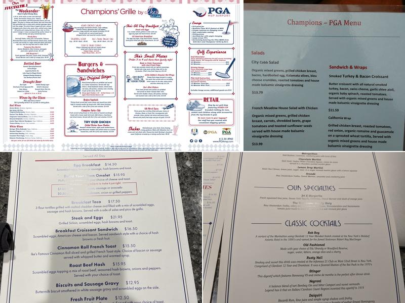 PGA Menu