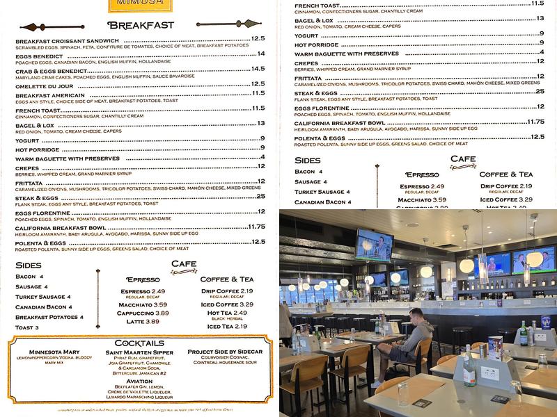 Mimosa Menu