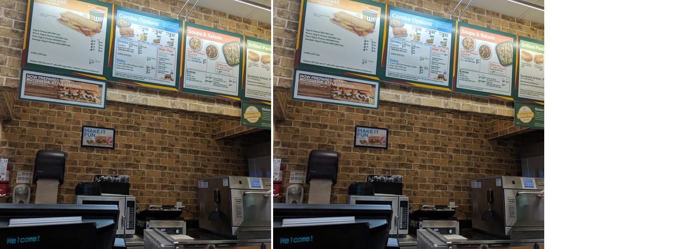 Subway Menu