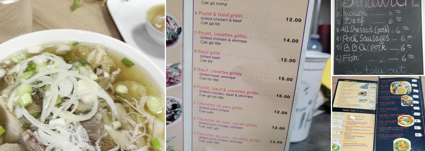 Pho Zui Zui Menu