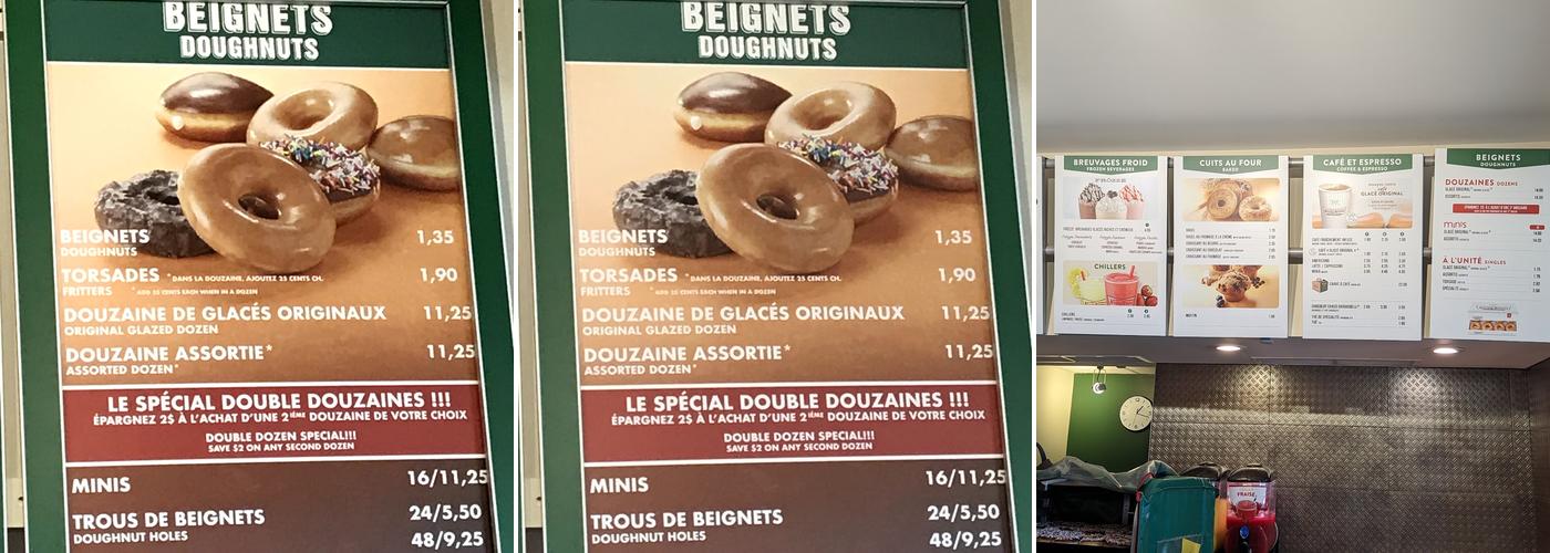 Krispy Kreme Café Menu