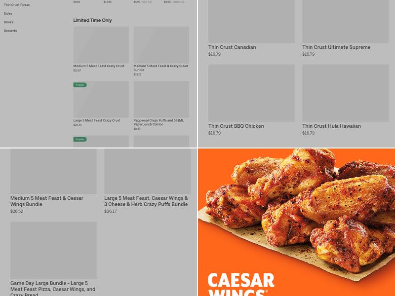 Little Caesars Pizza Menu