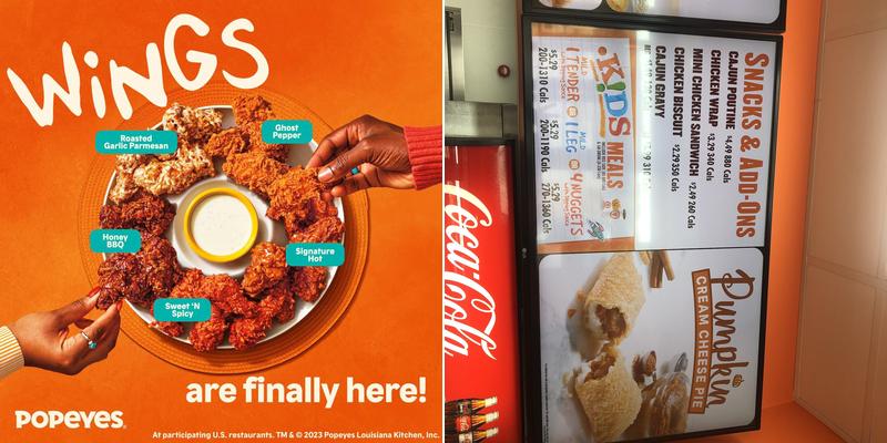 Popeyes Louisiana Kitchen Menu