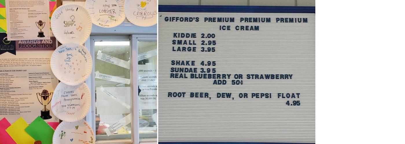 JJ's Ice Cream Academy Menu