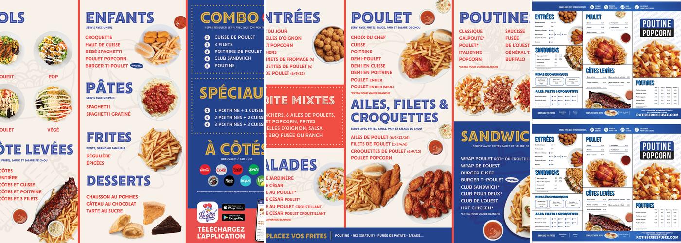 Rôtisseries Fusée Menu