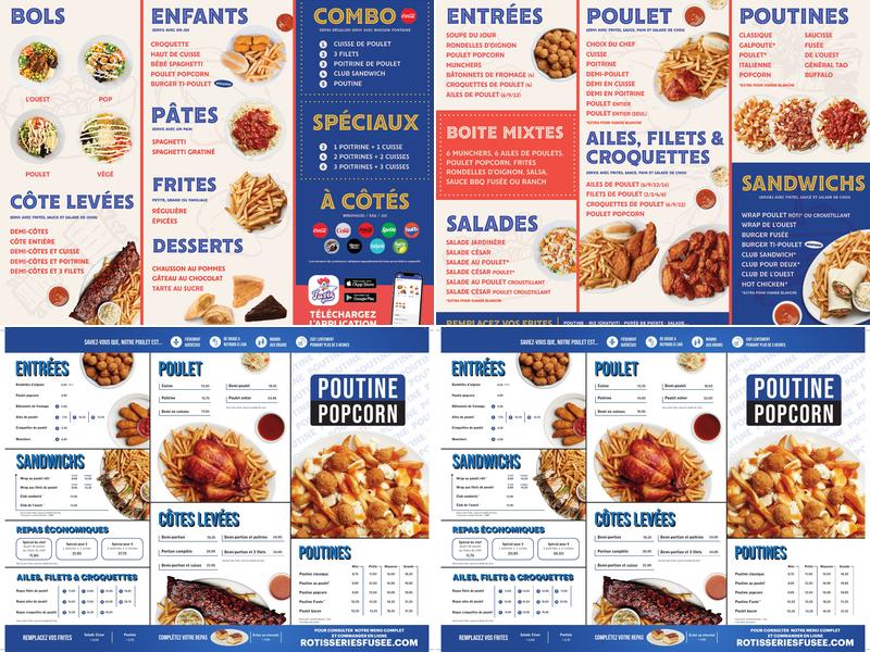 Rôtisseries Fusée Menu