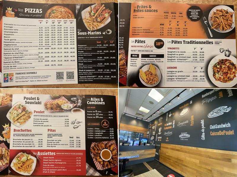 Stratos Pizzeria Menu