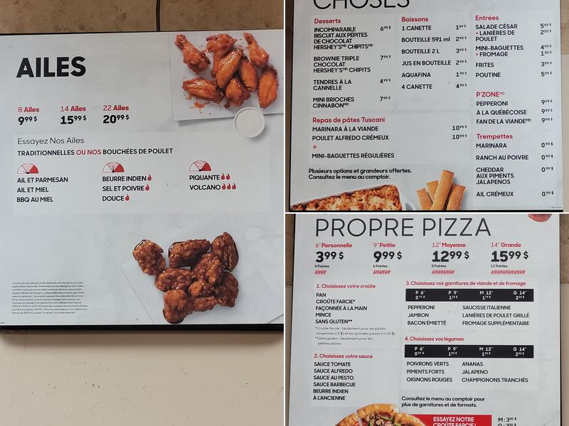 Pizza Hut Menu