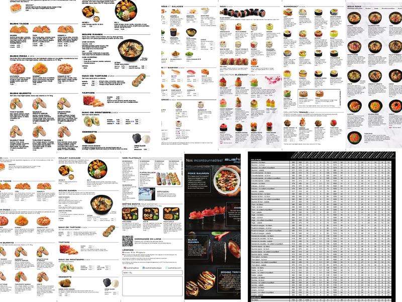Sushi Shop Menu