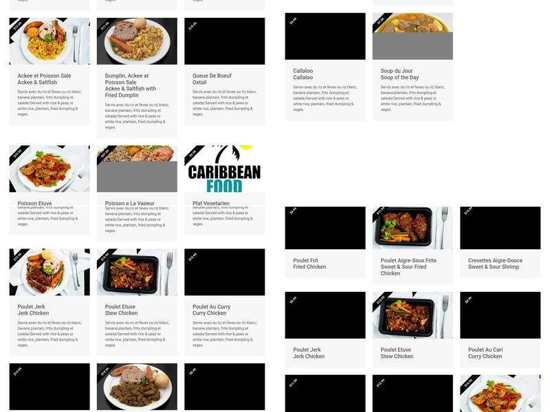 Caribbean Food Factory Menu