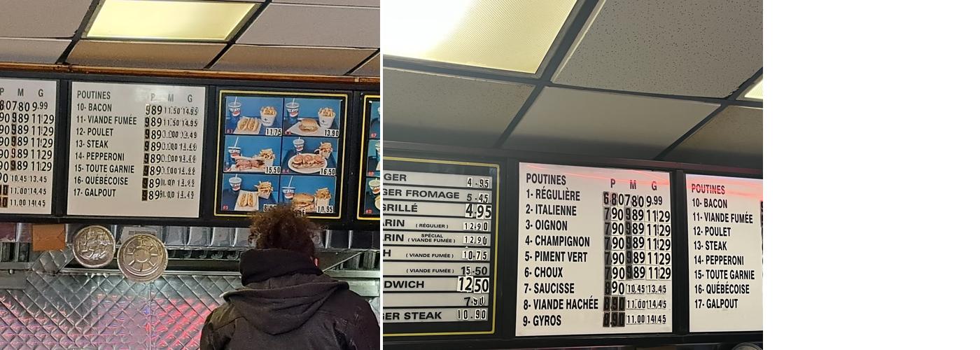 Poutine Lafleur Menu